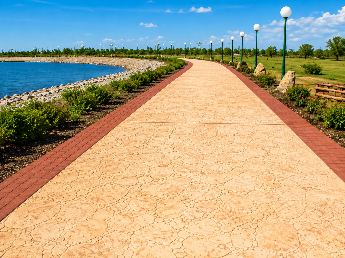 How to Choose the Right Concrete Stamp Mold Pattern for Landscape Walkways