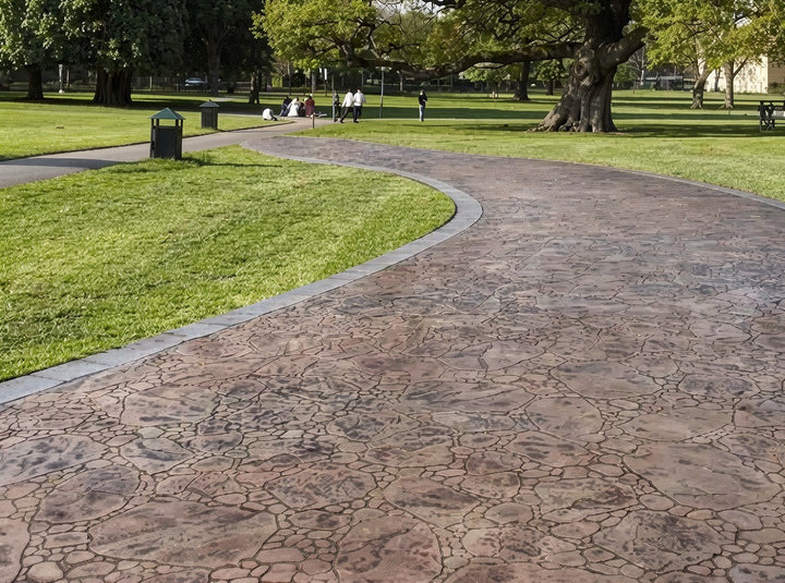 ConcreteStampMold for Park Walkways: Create Natural Stone Paths for Outdoor Landscapes