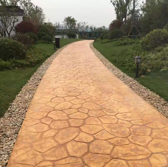 ConcreteStampMold for Long Garden Walkways: Create a Warm Natural Stone Look