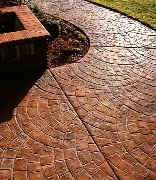 Why Cobblestone Concrete Stamp Molds Work So Well for Curved Walkways