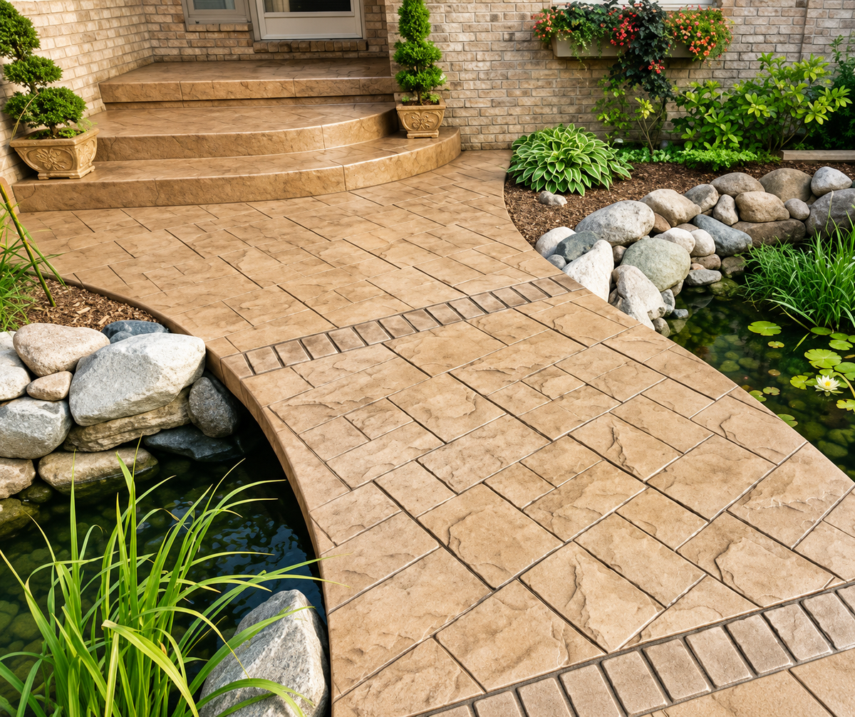 Ashlar Slate Concrete Stamp Molds: A Clean Stone Look for Gardens and Courtyards