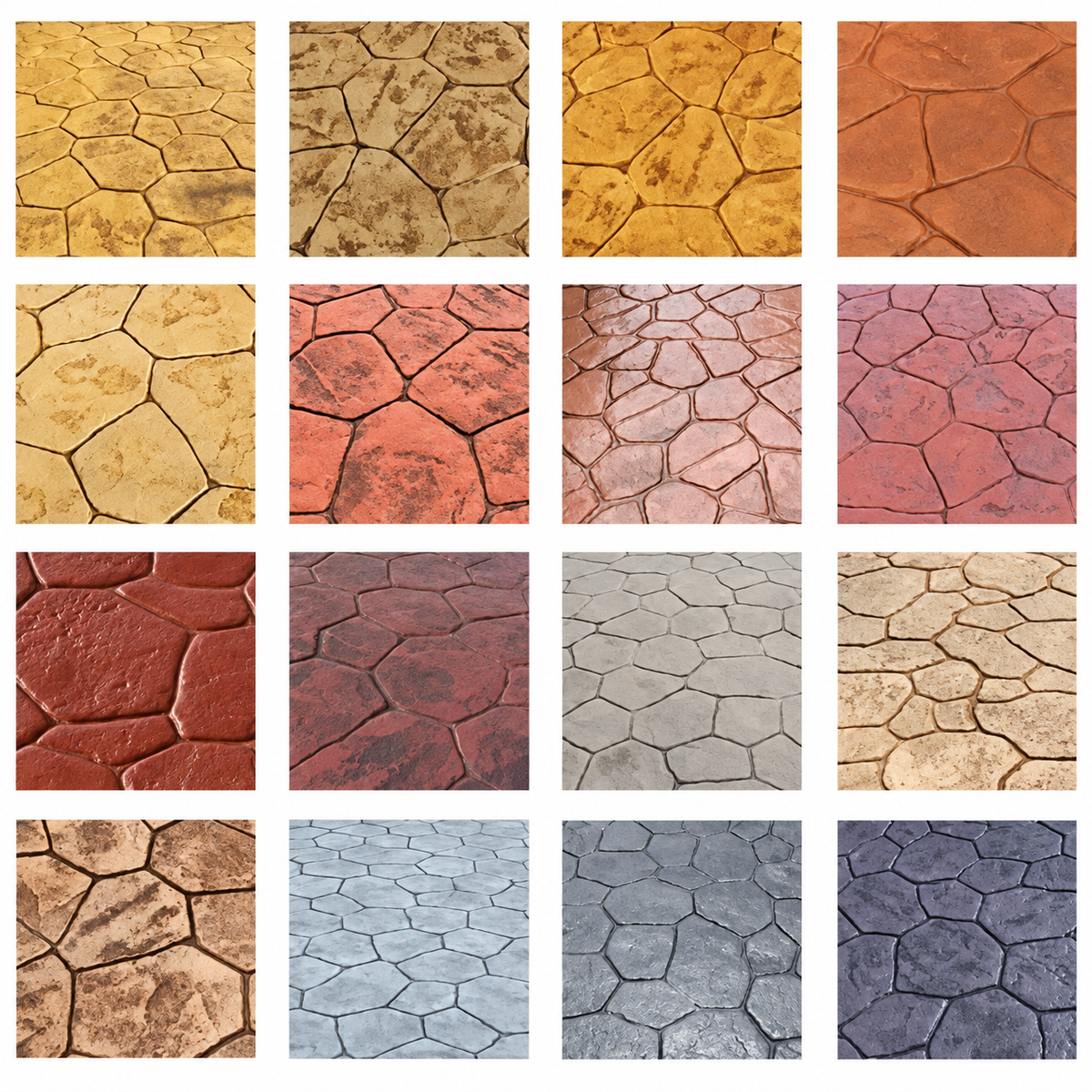Concrete Stamp Molds: How to Choose Random Stone Patterns, Colors &amp; Sets for Outdoor Projects