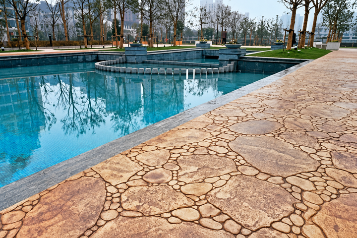 Concrete Stamp Molds for Pool Decks: How to Choose the Right Stone Texture Around a Pool