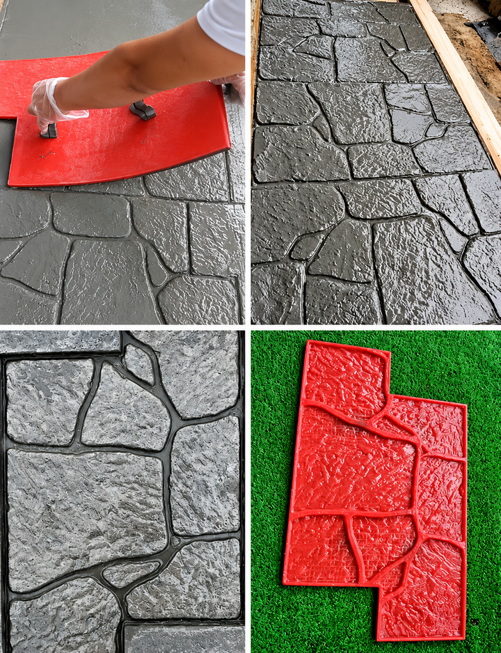 Can the Same Concrete Stamps Be Used on Floors and Walls?