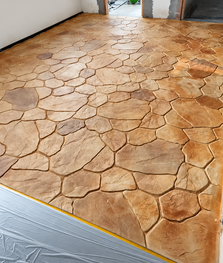 Flagstone Concrete Stamps for Decorative Floors: How to Choose the Right Stamp Mats and Stamping Tools