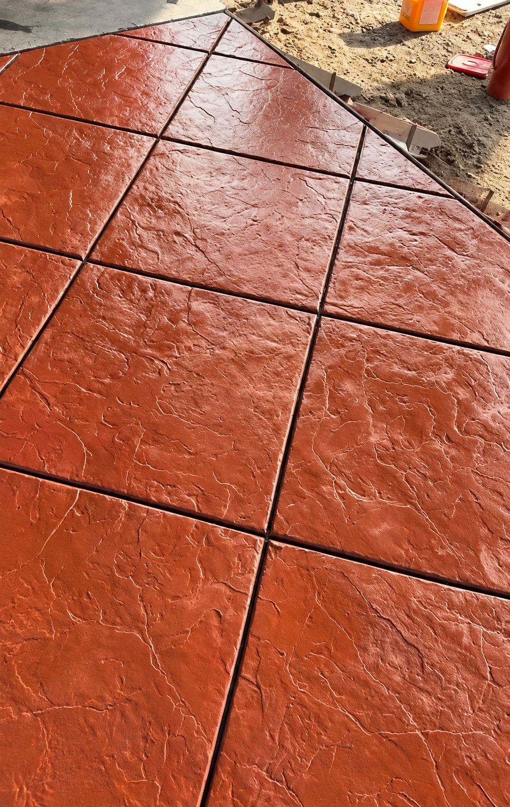 Large Format Slate Concrete Stamps for Decorative Concrete Patios