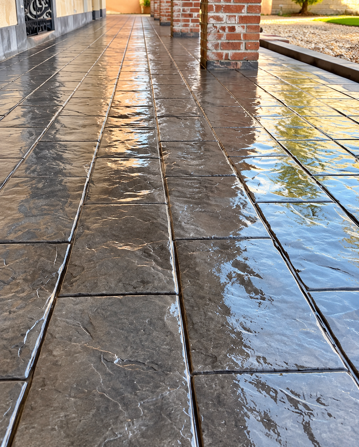 Concrete Stamps for Slate-Style Decorative Concrete
