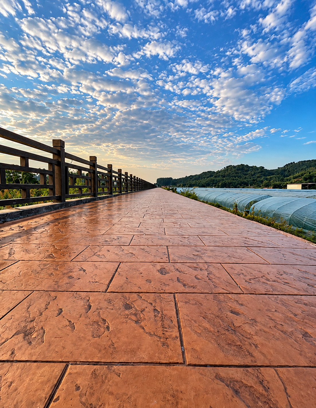Concrete Stamps for Long Outdoor Walkways