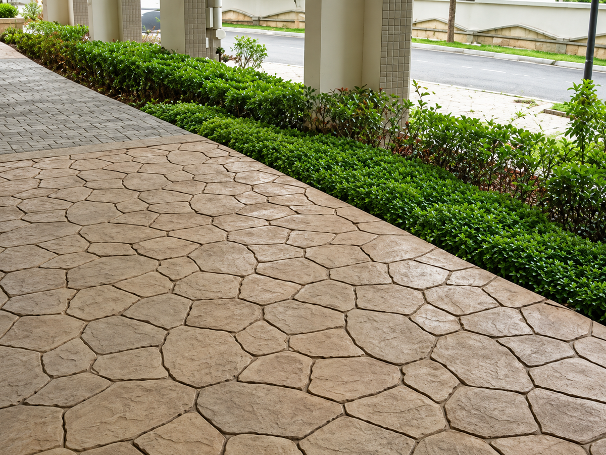 Stamped Concrete Stone Pattern