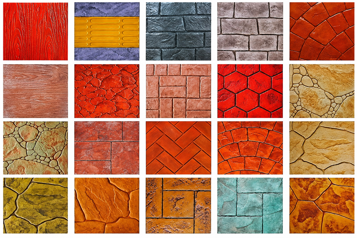 One Concrete Surface, Dozens of Looks: Exploring Popular Stamp Patterns