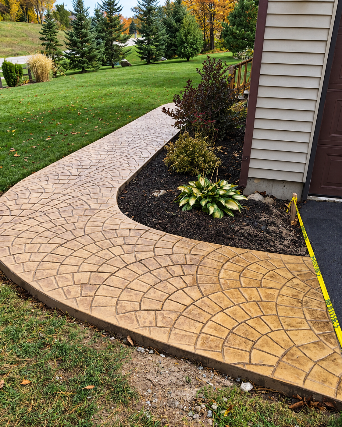 Stamped Concrete Walkways for Beautiful Outdoor Landscapes
