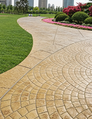 Stamped Concrete Walkway Design for Modern Landscape Projects