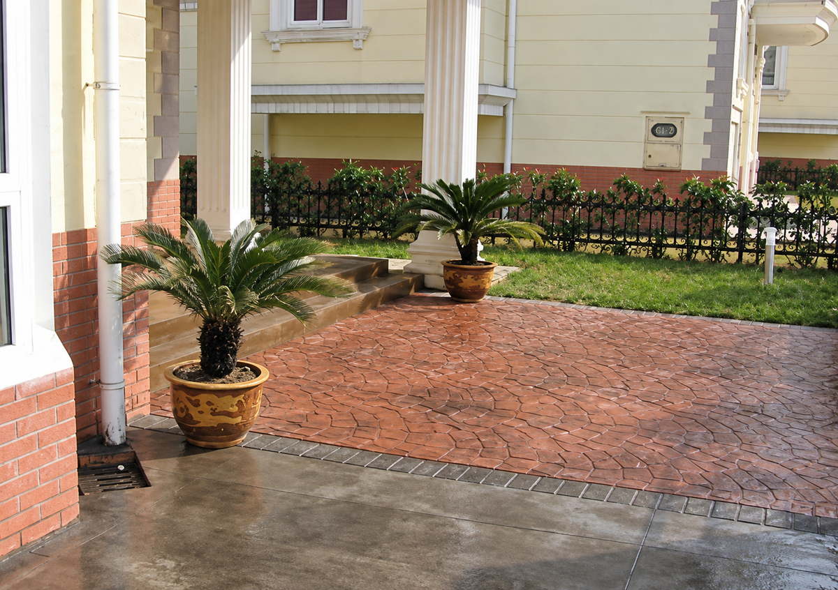 The Edge Matters: Stamped Concrete Entryway Transitions