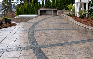 Curves That Connect: Stamped Concrete Patio Design