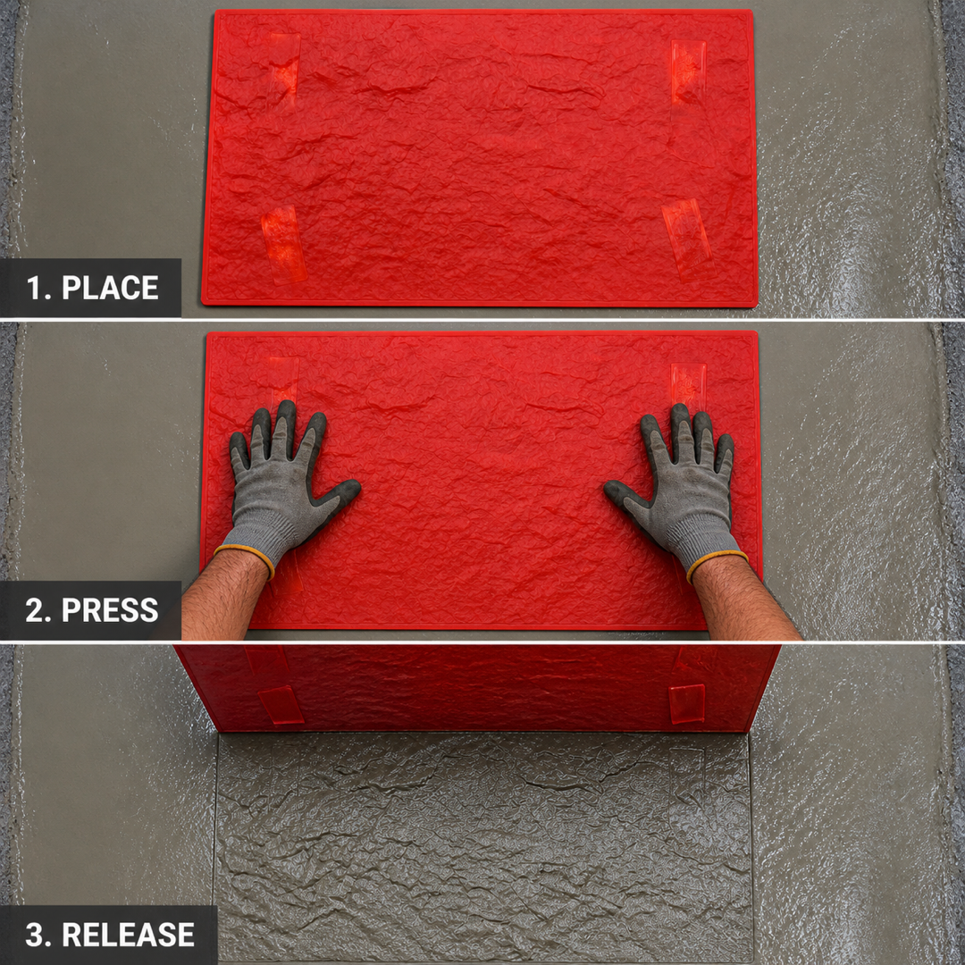 Textură pentru beton FX-007, aspect de piatră - instrucțiuni de utilizare.