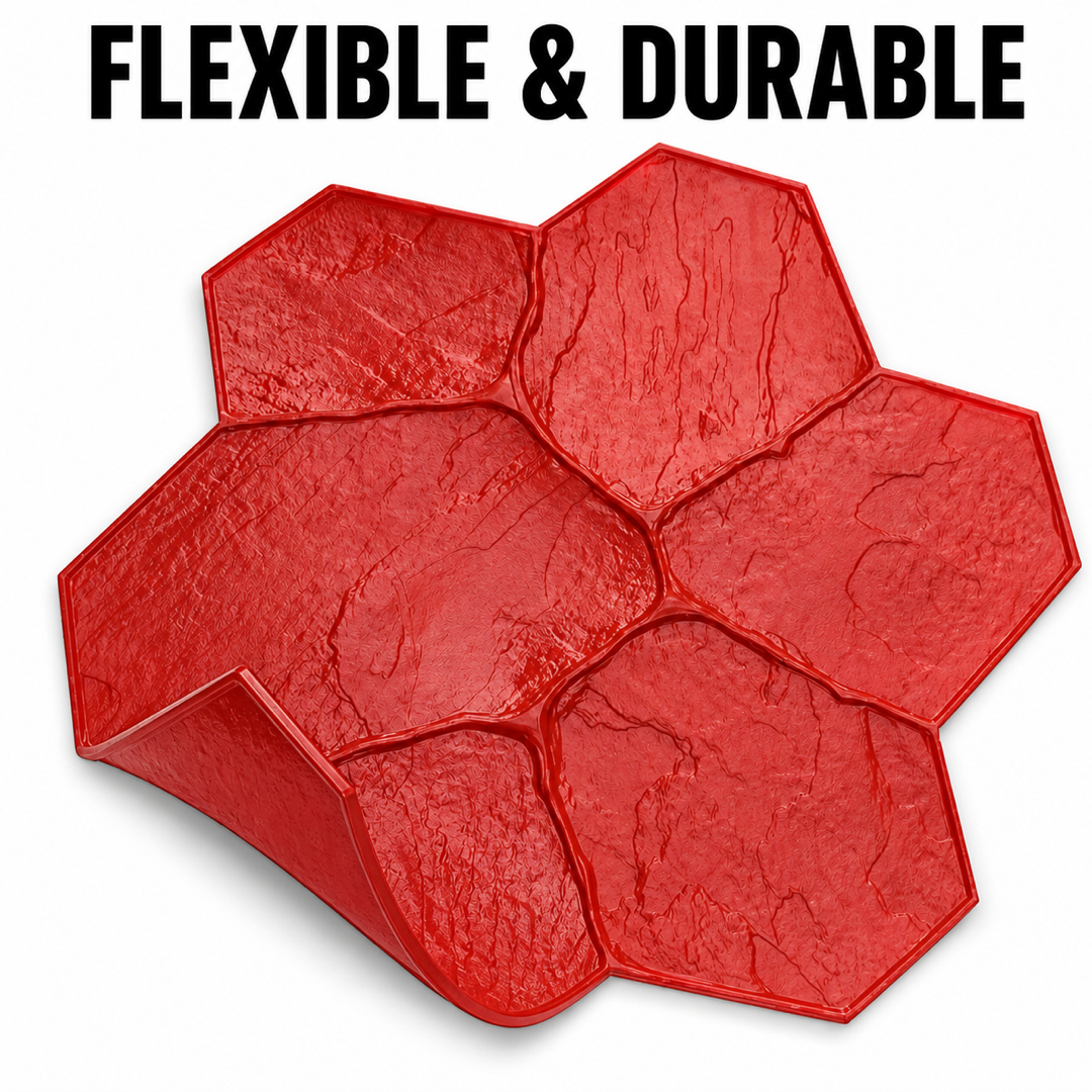 FX-012 Büyük Flagstone Küme Kalıbı - esnek ve dayanıklı