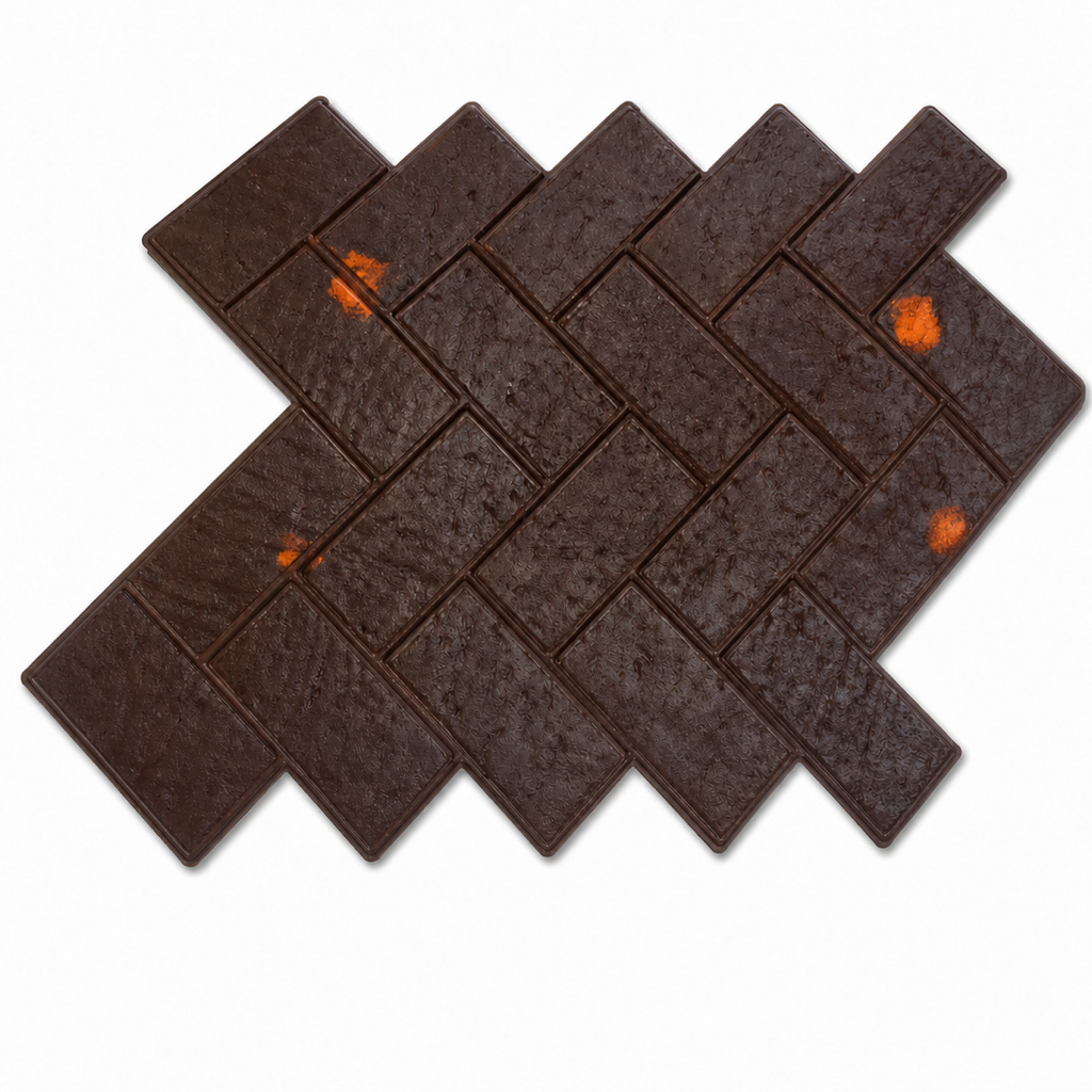 FX-013 ປັ໊ມຄອນກຣີດລາຍອິດ Herringbone - ພື້ນຫຼັງສີຂາວ