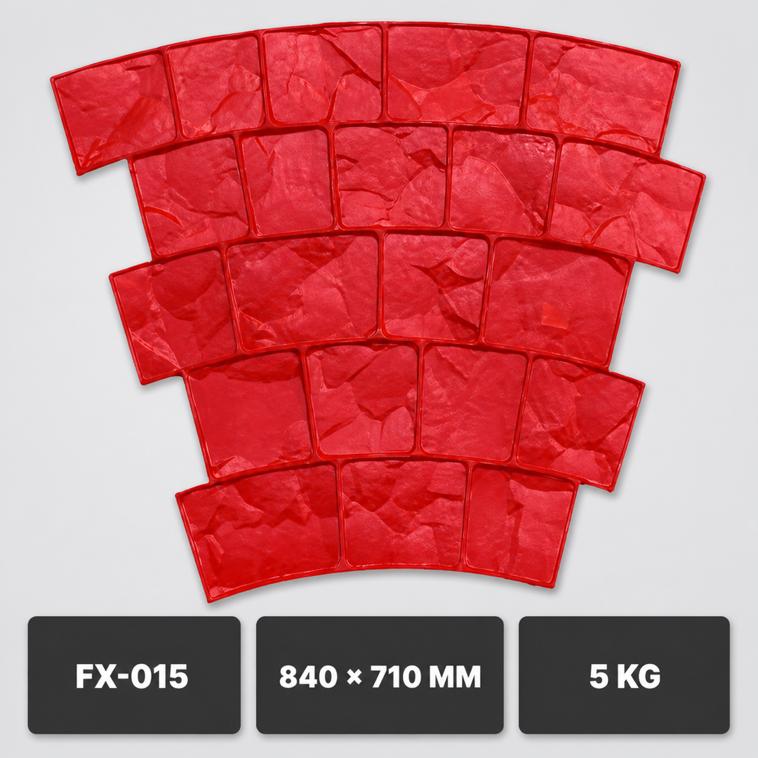 FX-015 ແມ່ພິມລາຍ Slate ຮູບພັດໂຄ້ງ - ຂໍ້ກຳນົດສະເພາະ