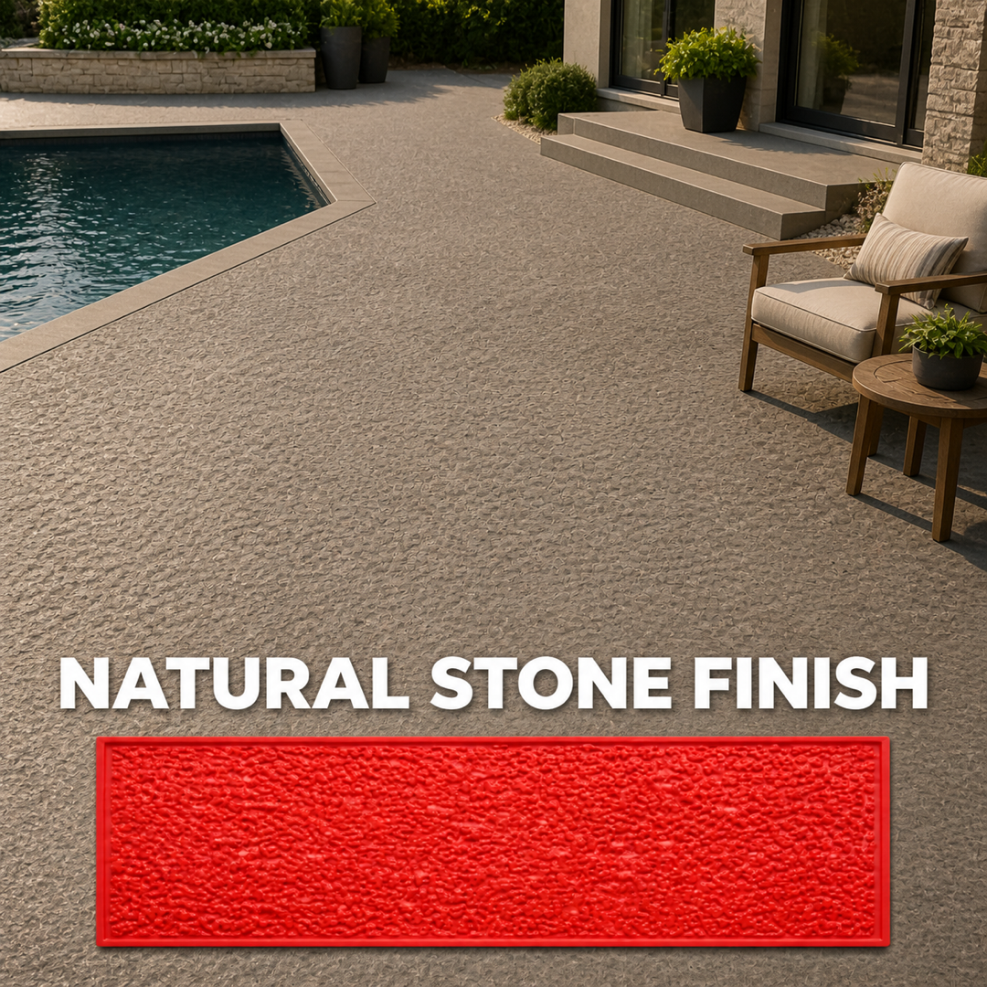FX-017 İnce Granit Beton Desen Şablonu - villa verandası