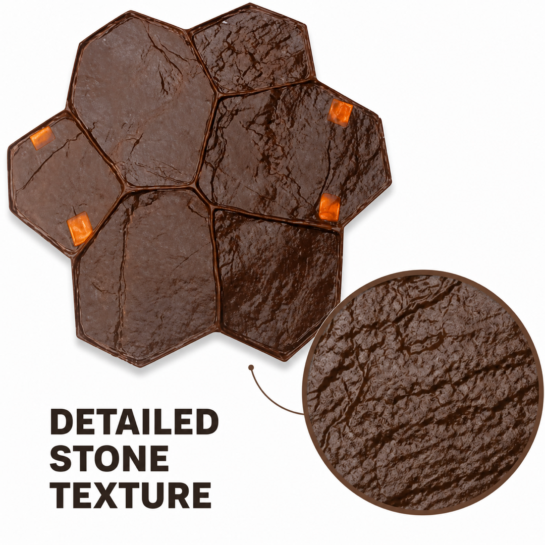FX-021 Random Fieldstone Cluster Stamp - texture detail
