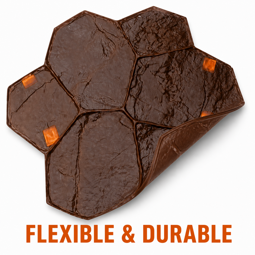 FX-021 Random Fieldstone Cluster Stamp - flexible durable