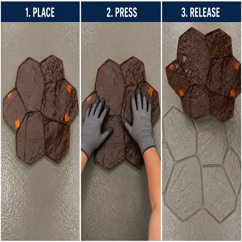 FX-021 Random Fieldstone Cluster Stamp - how to use