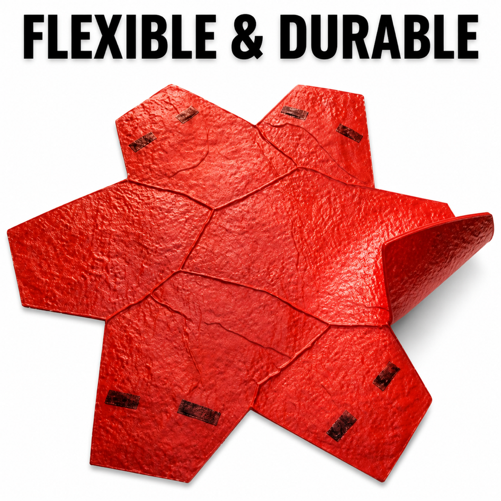 FX-022 Büyük Flagstone Rozet Desenli Kalıp - esnek ve dayanıklı