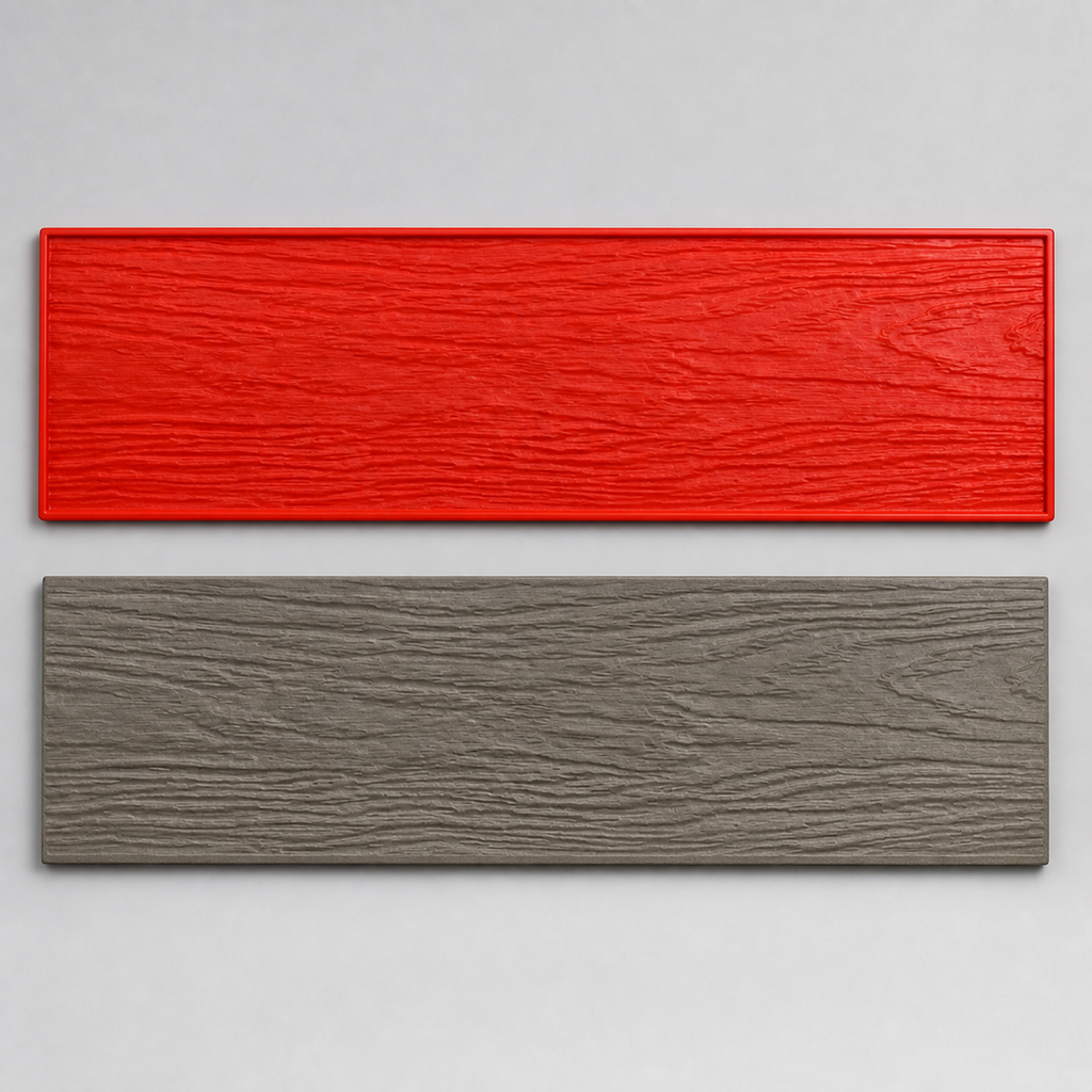 FX-024 Wood Grain Plank Concrete Stamp - product and result