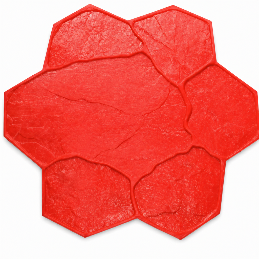 FX-027 Flagstone Hex Cluster ပုံနှိပ်ခြင်း - အဖြူရောင် နောက်ခံ