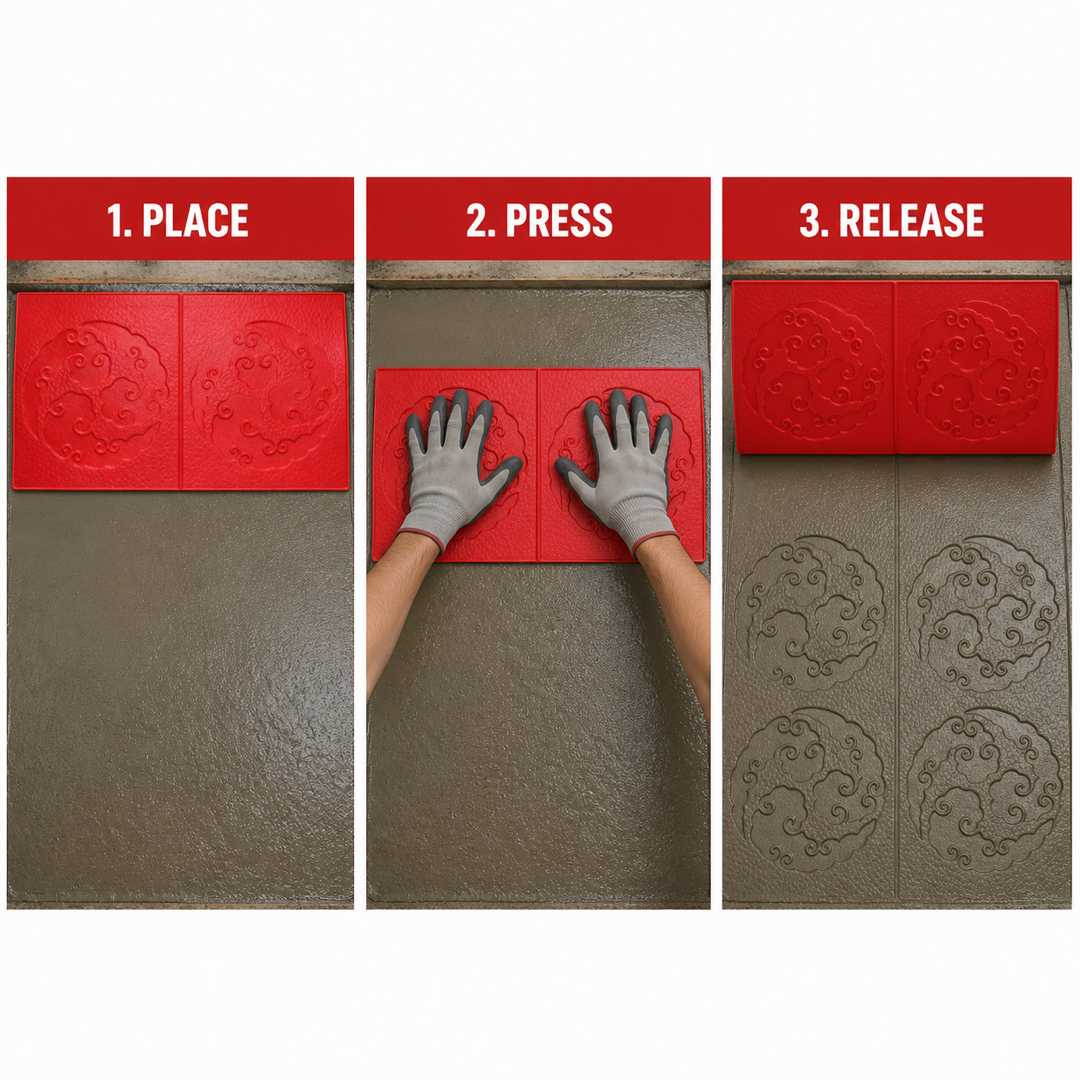 FX-035 Double Medallion Decorative Relief Mold - how to use