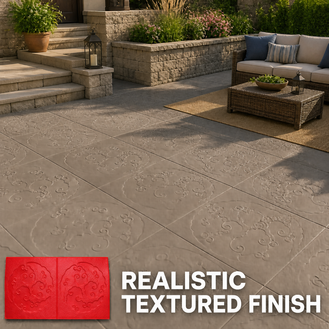 FX-035 Double Medallion Decorative Relief Mold - villa patio