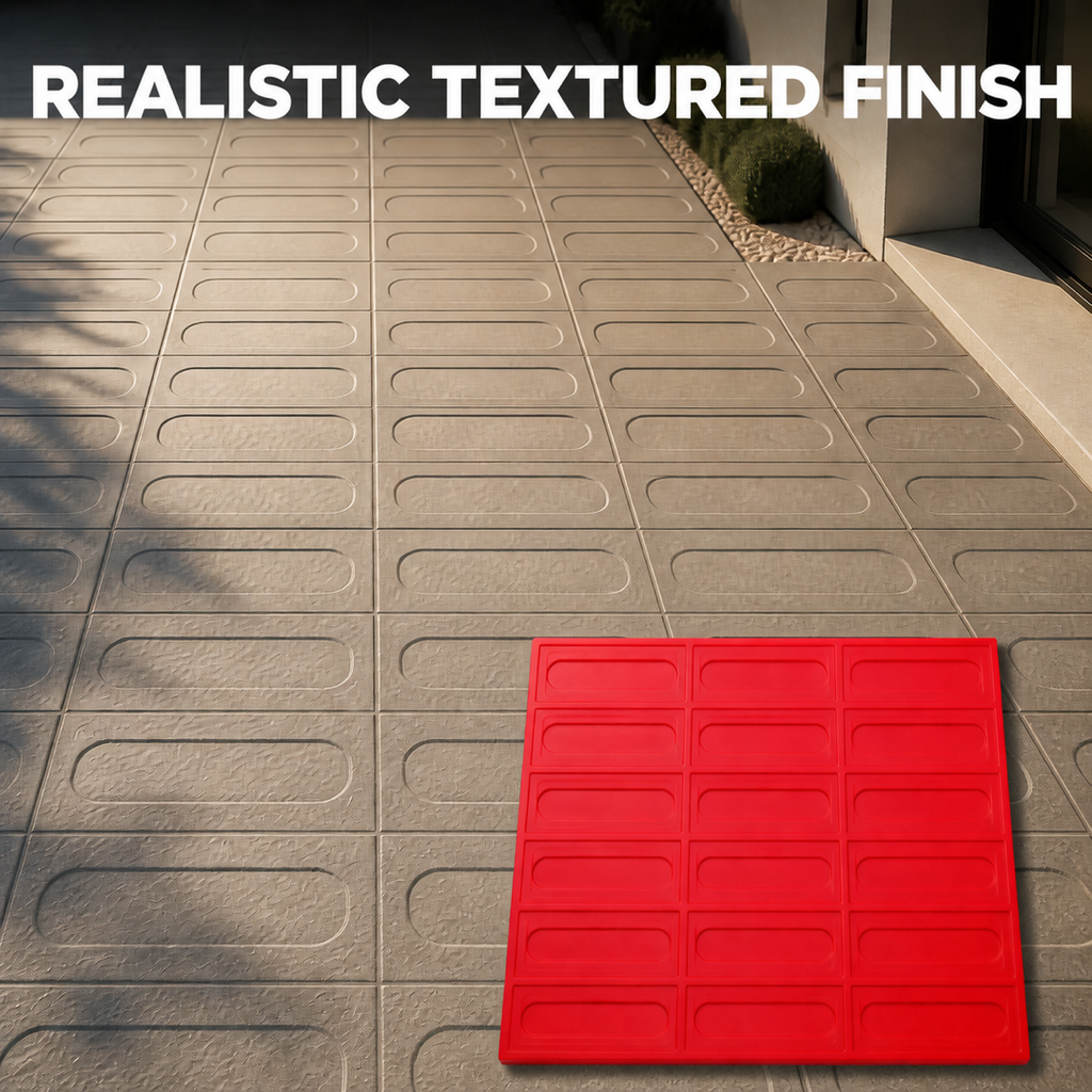 FX-038 Acuan Konkrit Panel Bata Membulat - patio vila