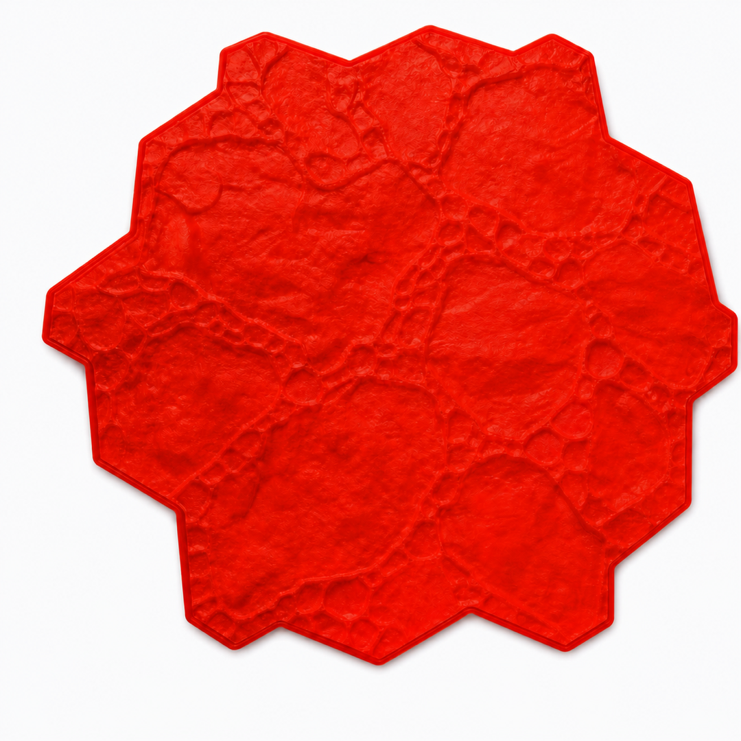 FX-042 Rough Rock Octagon Concrete Stamp - white background