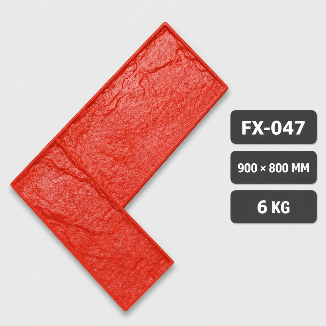 FX-047 জিগজ্যাগ অ্যাশলার টাইল কংক্রিট স্ট্যাম্প - স্পেসিফিকেশন