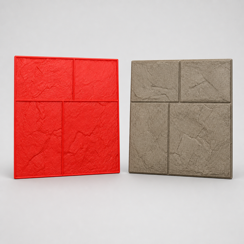 FX-048 Cop Susun Atur Flagstone - produk dan hasil