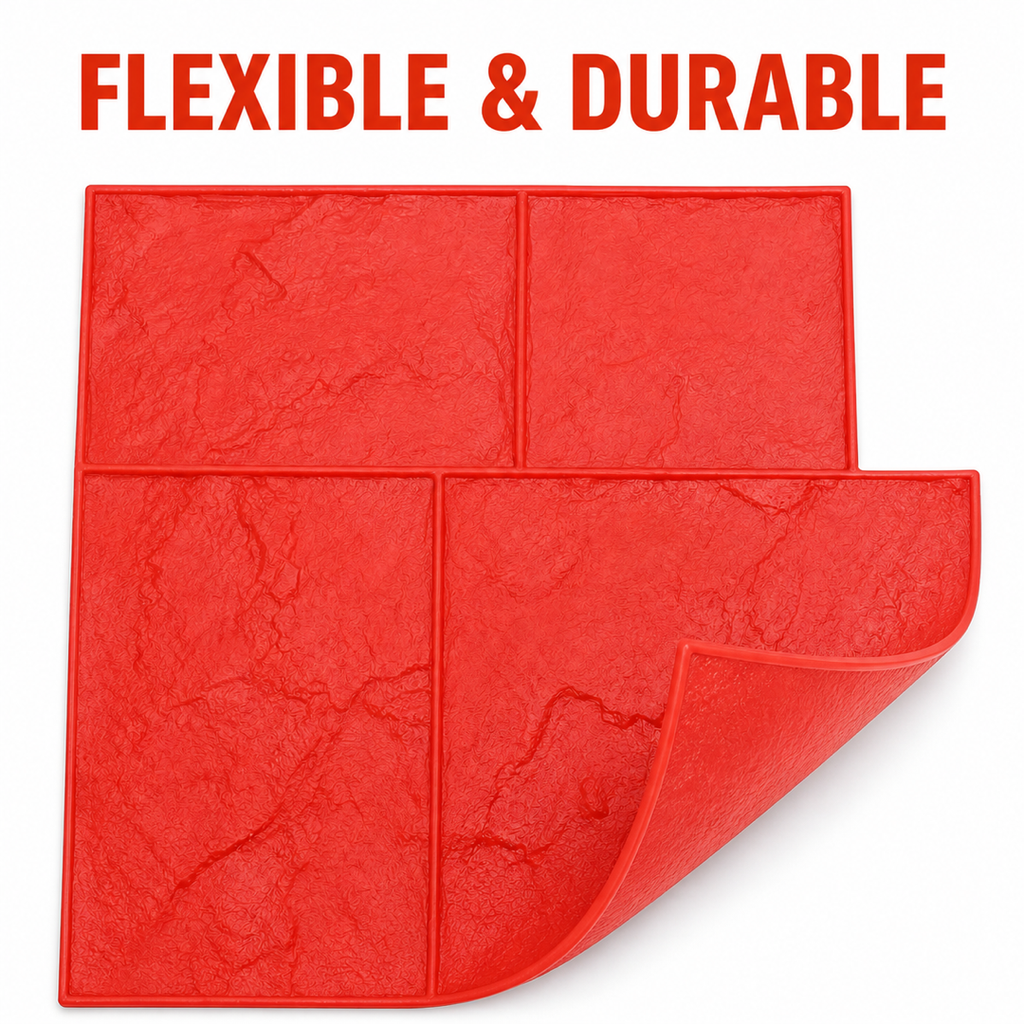 Matriță cu model de dale de piatră FX-048 – flexibilitate și durabilitate