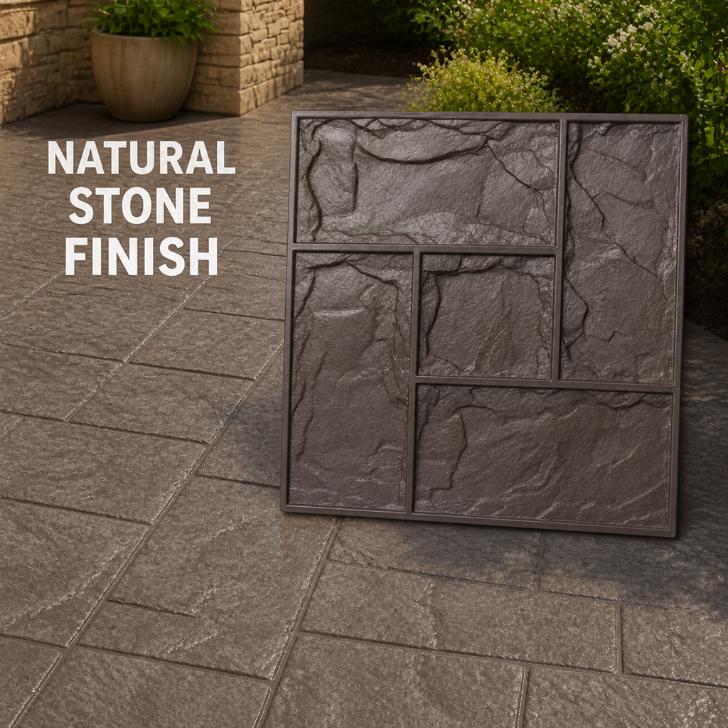 FX-050 Panel Konkrit Jubin Slate Modular - patio vila