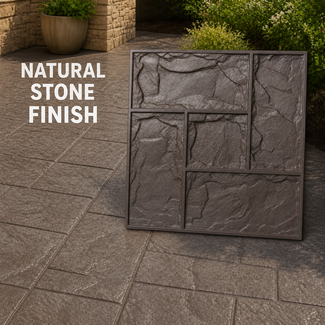 FX-050 Panel Konkrit Jubin Slate Modular - patio vila