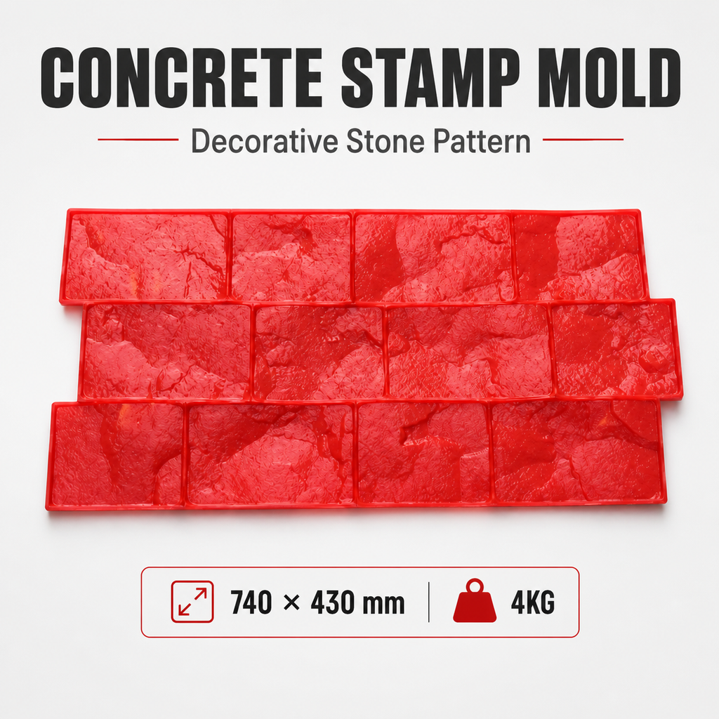 FX-060 Stacked Stone Concrete Border Stamp - pangunahing larawan