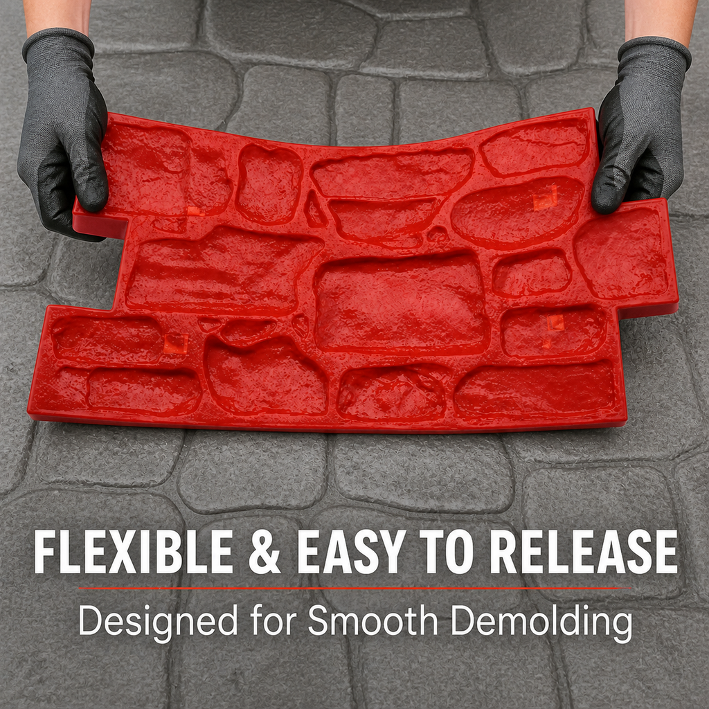 FX-062 Stacked Ledgestone kongkreto gilid pantatak - flexible release