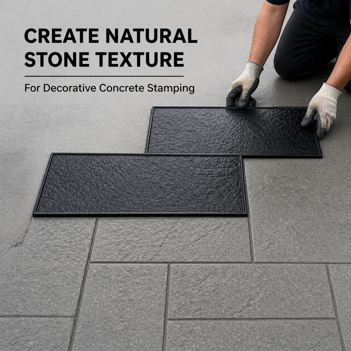 FX-071 직사각형 석재 페이버 스탬프 - 적용