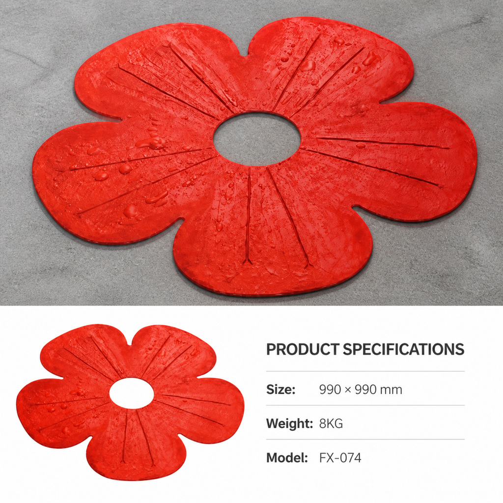 FX-074 Flower Ring Tree Surround Mold - specifications
