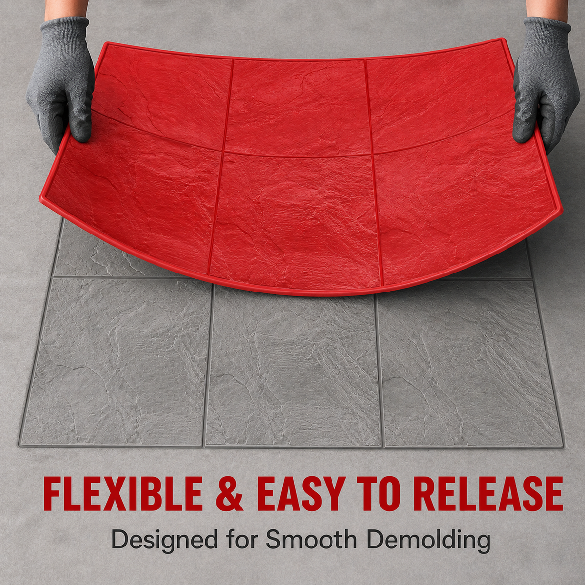 FX-085 Panel de sello de arenisca de seis losas - desmoldeo flexible