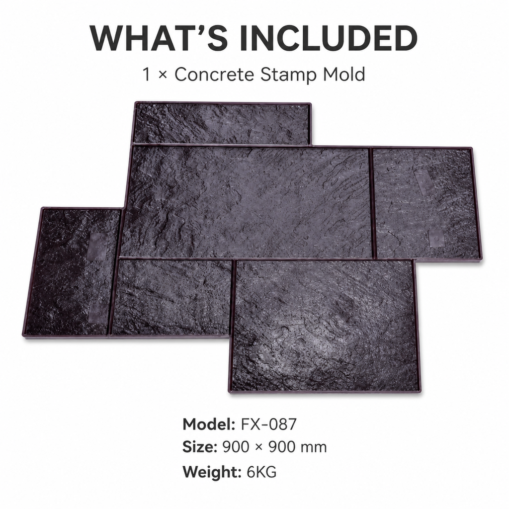 FX-087 Sello modular de pizarra de tres losas - contenido incluido