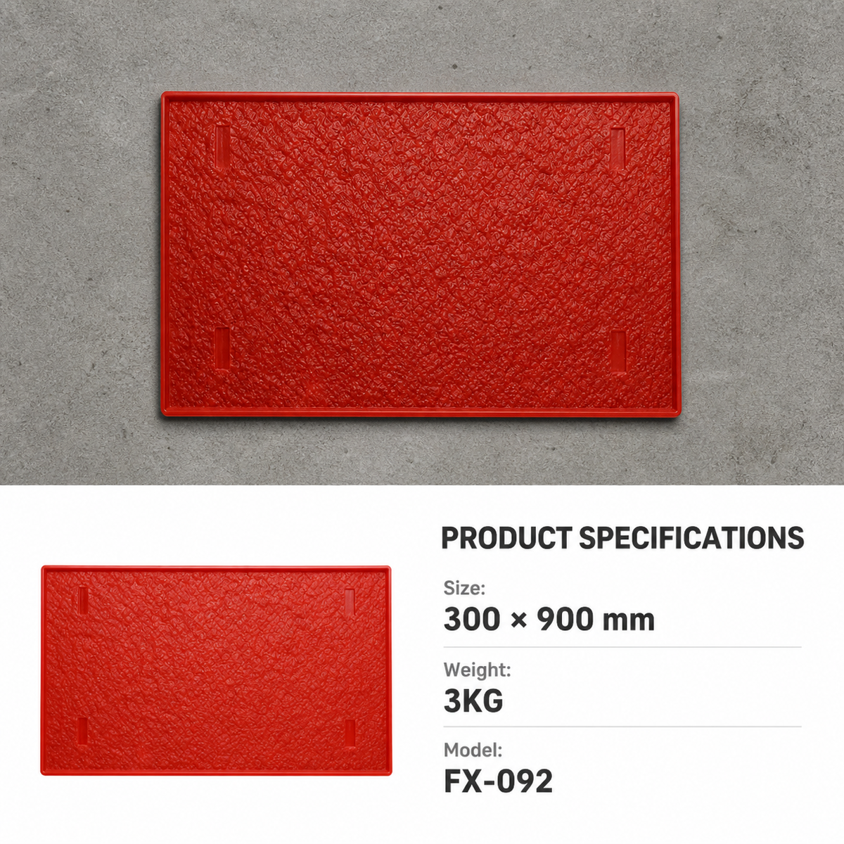FX-092 Fine Pebble Concrete Texture Skin - espesipikasyon