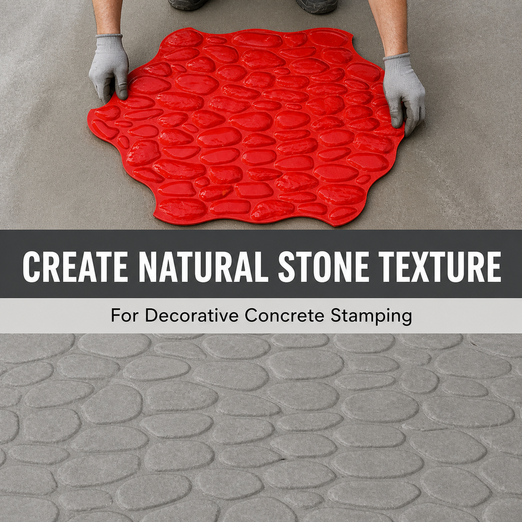 FX-094 မြစ်ခဲပုံ Concrete Stamp Mat - အသုံးပြုပုံ