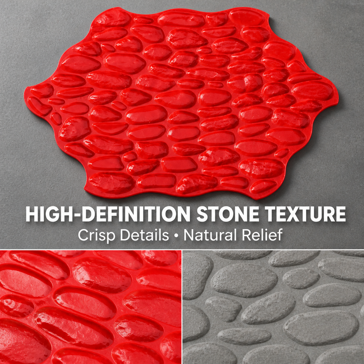 FX-094 မြစ်ခဲပုံ Concrete Stamp Mat - အသေးစိတ်ပုံ