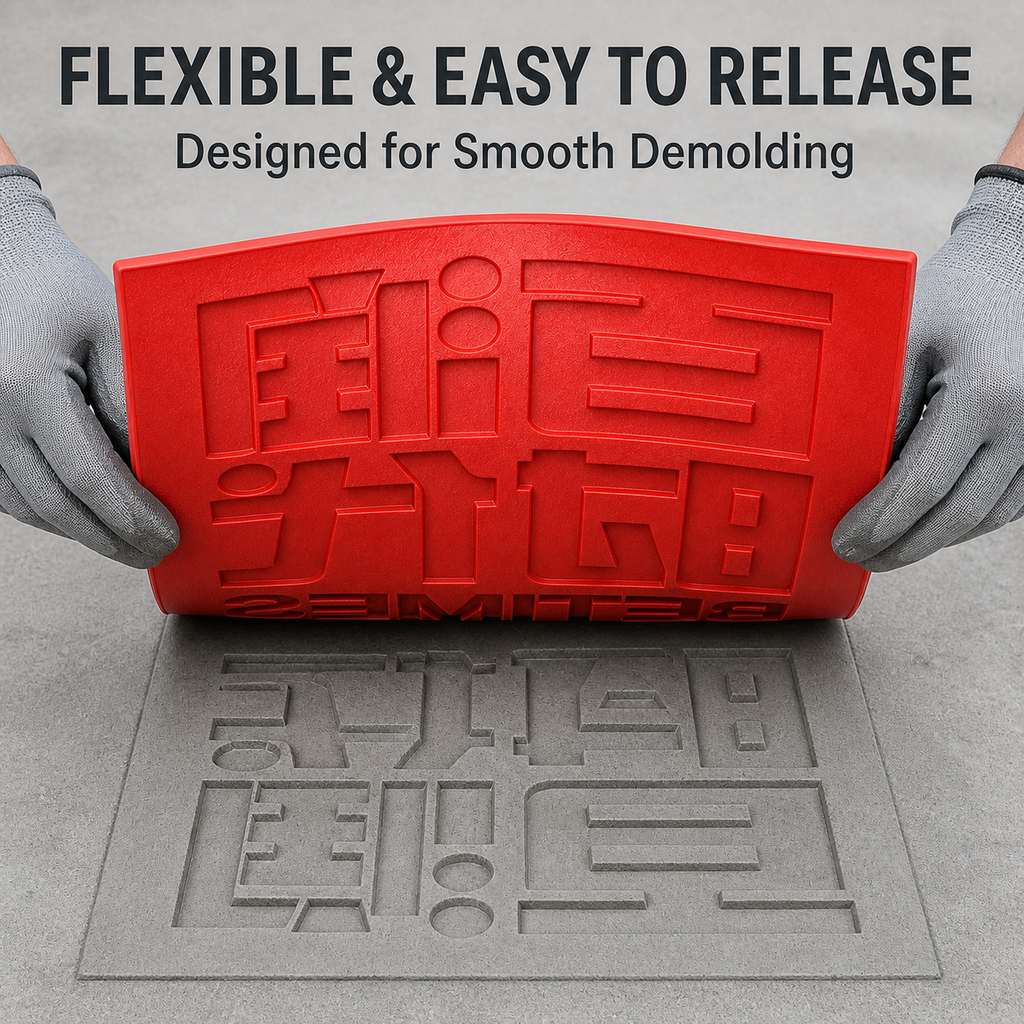FX-099 Molde en relieve con carácter de buena fortuna - desmoldeo flexible