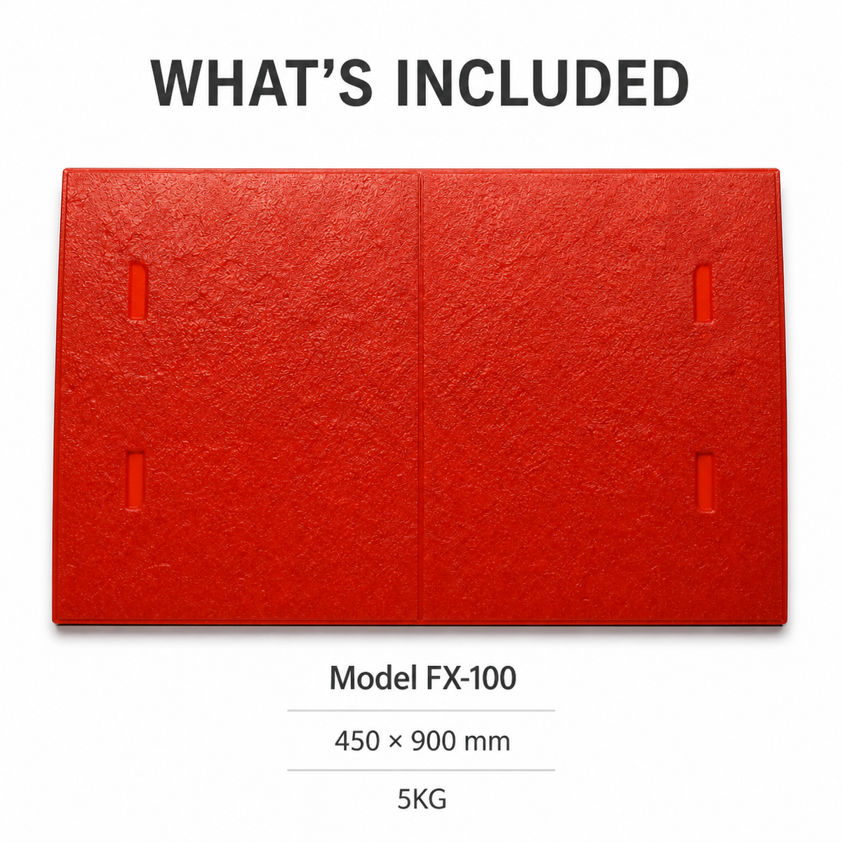 FX-100 대형 더블 패널 콘크리트 텍스처 스킨 - 구성품