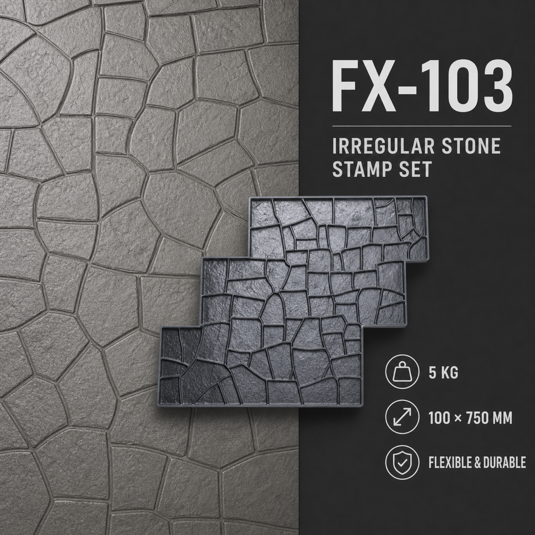 FX-103 Irregular Cobblestone Walkway Stamp - espesipikasyon